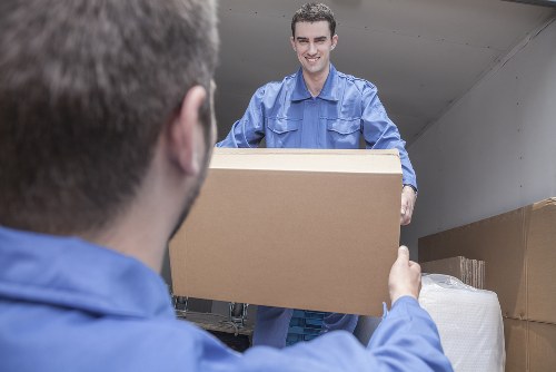 Van service loading furniture near South Norwood homes