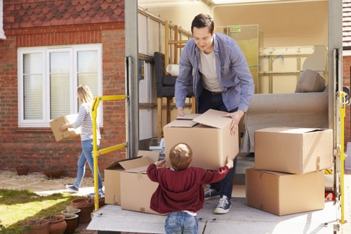 Commercial moving team planning a business relocation in South Norwood