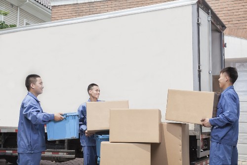 Professional house removals team in a South Norwood street