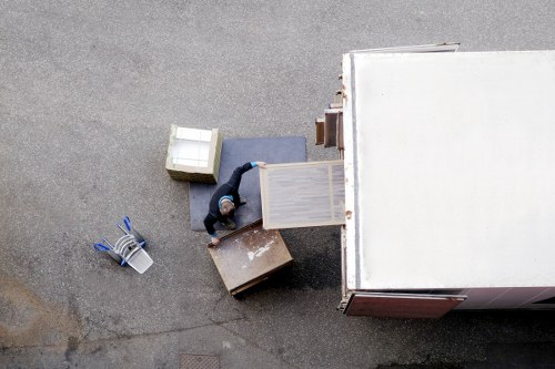 Careful loading of equipment during a South Norwood business relocation