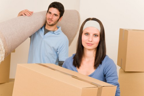 Office relocation items prepared for a commercial move in South Norwood