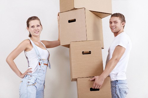 Packing and loading belongings for a South Norwood move
