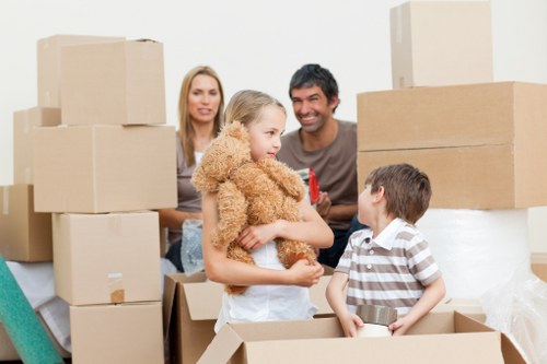 Local moving van service handling residential loading in South Norwood